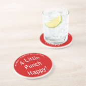 Little Punch Happy Coaster Sandstein Untersetzer (Seite)