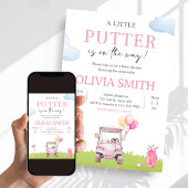 Little Putter Golf Baby Shower Einladung