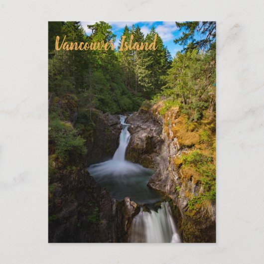 Little Qualicum Falls Vancouver Island Kanada Postkarte (Vorderseite)