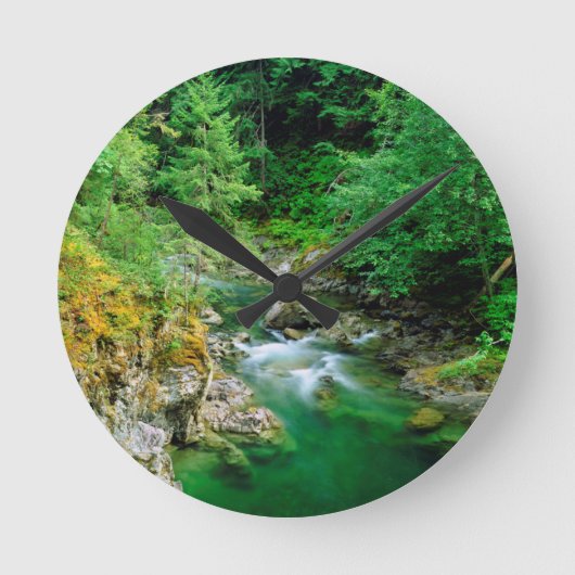 Little Qualicum Runde Wanduhr (Vorderseite)