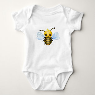 Little Queen Bee Baby Bodysuit - Malerei Strampler
