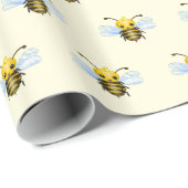 Little Queen Bee Wrapping Paper Geschenkpapier (Rolleneckpunkt)