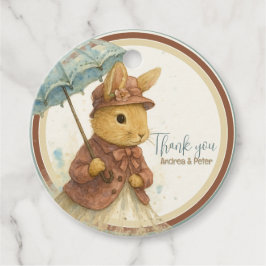 Little Rabbit Baby Shower for Girl Geschenkanhänger