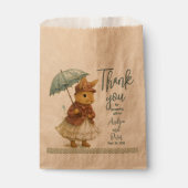 Little Rabbit Baby Shower for Girl Geschenktütchen (Vorderseite)