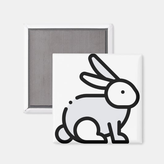 Little Rabbit Magnet (Vorderseite/Rückseite)