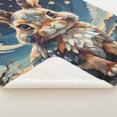 Little Rabbit Night Sky gesteinigtes Glas Sherpadecke (3/4)