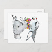 LITTLE RABBIT POSTKARTE (Vorne/Hinten)