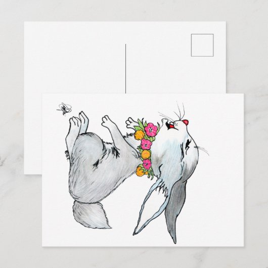 LITTLE RABBIT POSTKARTE (Vorne/Hinten)