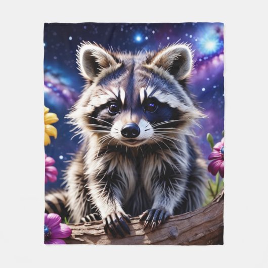Little Raccoon Fleecedecke (Vorderseite)