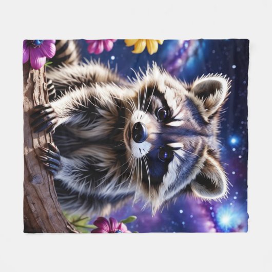 Little Raccoon Fleecedecke (Vorderseite (Horizontal))