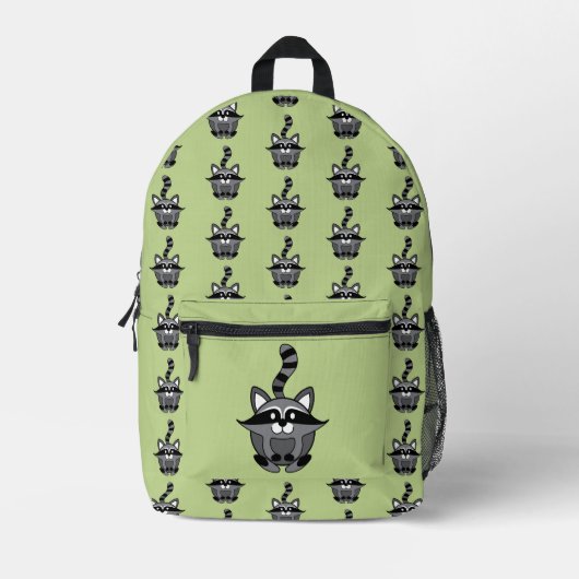 Little Raccoon Print Cut Sew Bag Bedruckter Rucksack (Vorderseite)
