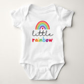 Little Rainbow Pride Niedlich Baby Bodysuit Baby Strampler (Vorderseite)
