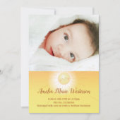 Little Ray of Sunshine Baby Birth Ankündigung (Vorderseite)