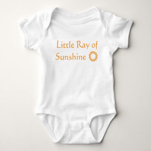 "Little Ray of Sunshine" Baby Bodysuit Baby Strampler (Vorderseite)