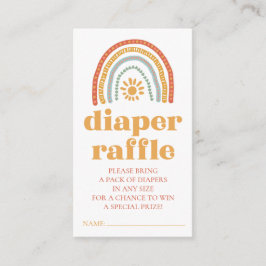 Little Ray of Sunshine Baby Diaper Raffle Card Begleitkarte