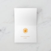 Little Ray of Sunshine Baby Dusche Danke Karte (Innenseite)