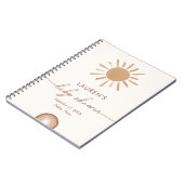 Little Ray of Sunshine Baby Shower Guest Book Notizblock (Linke Seite)