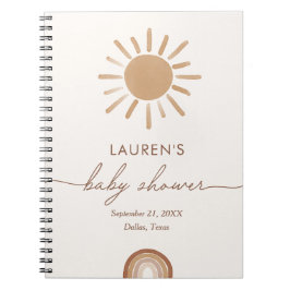 Little Ray of Sunshine Baby Shower Guest Book Notizblock