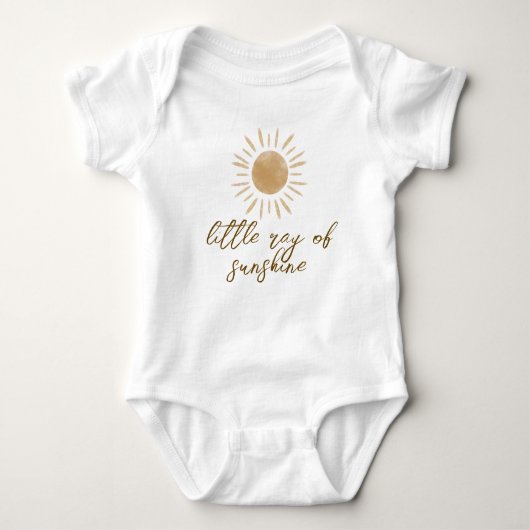 Little Ray of Sunshine Boho Baby Shower Baby Strampler (Vorderseite)