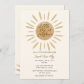Little Ray of Sunshine Boho Baby Shower Einladung (Vorne/Hinten)
