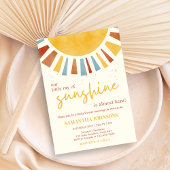 Little Ray of Sunshine Boho Baby Shower Einladung