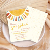 Little Ray of Sunshine Boho Baby Shower Einladung