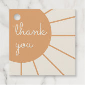 Little Ray of Sunshine Boho Baby Shower Geschenkanhänger (Vorderseite)