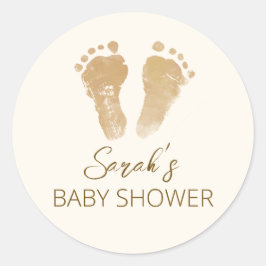 Little Ray of Sunshine Boho Baby Shower Runder Aufkleber