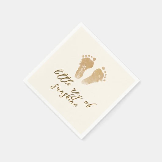 Little Ray of Sunshine Boho Baby Shower Serviette (Ecke)