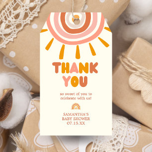 Little Ray of Sunshine Boho Sun Baby Favor Tags Geschenkanhänger