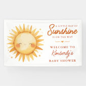 Little Ray Of Sunshine Boho Welcome Baby Shower Banner (Horizontal)