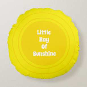 Little Ray of Sunshine Gelbe Sonnenbrille Sonderte Rundes Kissen