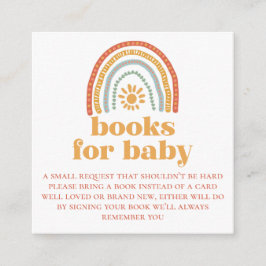 Little Ray of Sunshine Rainbow Books for baby card Begleitkarte