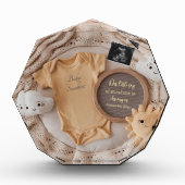 Little ray of sunshine schwanger Ankündigung Fotoblock (Vorderseite)