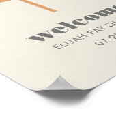 Little Ray of Sunshine Vintag Welcome Poster (Ecke)