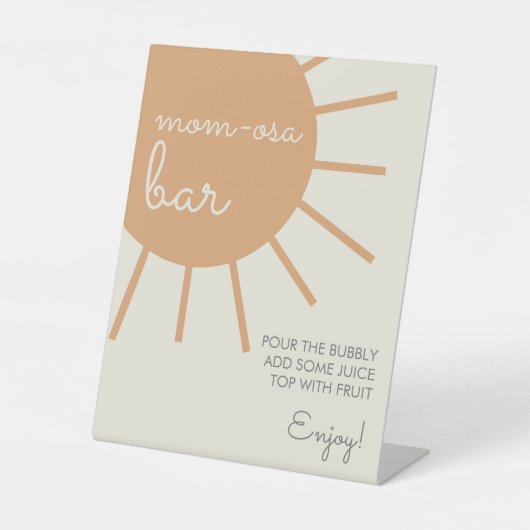 Little Ray Sunshine Mama-Osa Bar Sign Sockelschild (Vorderseite)
