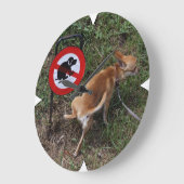 Little Rebel Große Wanduhr (Winkel)