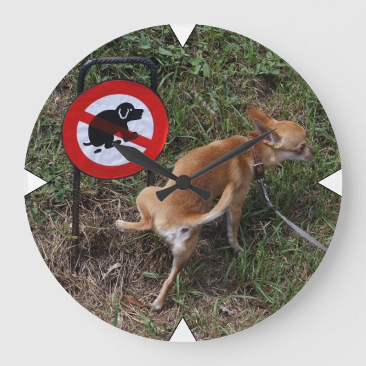 Little Rebel Große Wanduhr (Vorderseite)