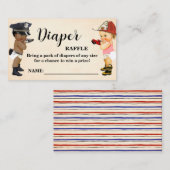 Little Recruit Diaper Raffle Ticket Baby Shower (Vorne/Hinten)