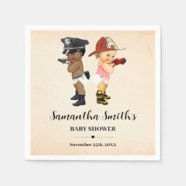 Little Recruit on the Way Baby Shower Party Decor Serviette