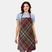 Little Red Berries Red and Green Kariert Schürze (Getragen)