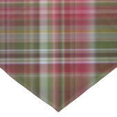 Little Red Berries Red and Green Kariert Tischdecke (Schrägansicht)