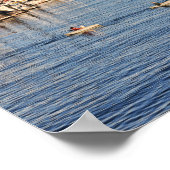 Little Red Boat Monterey, Kalifornien Poster (Ecke)