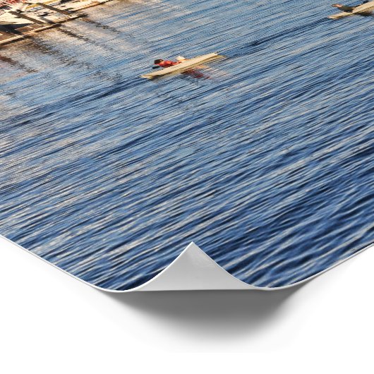 Little Red Boat Monterey, Kalifornien Poster (Ecke)