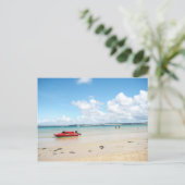 Little Red Boat Postkarte (Stehend Vorderseite)