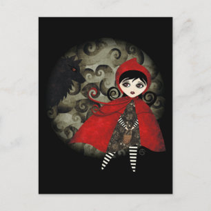 Little Red Capuccine Postcard Postkarte