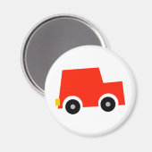 Little Red Car Magnet (Vorderseite/Rückseite)