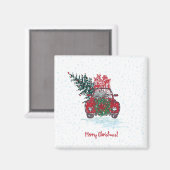 Little Red Christmas Car Magnet (Vorderseite/Rückseite)