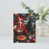 Little Red Dark Fantasy Postkarte (Stehend Vorderseite)