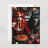 Little Red Dark Fantasy Postkarte (Vorne/Hinten)